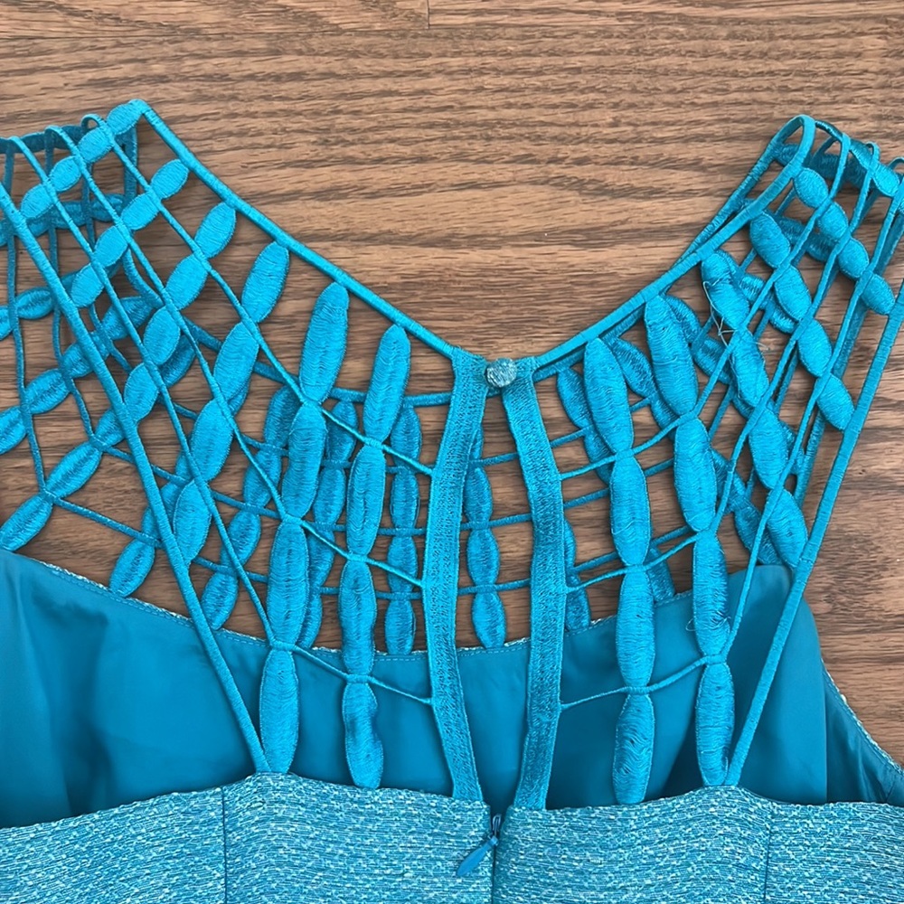 Antonio Melani size 0 Turquoise blue dress - Picture 6 of 8
